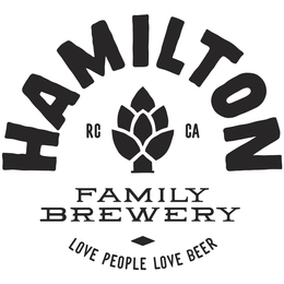 HAMILTON FAMILY BREWERY LOVE PEOPLE LOVE BEER RC CA trademark