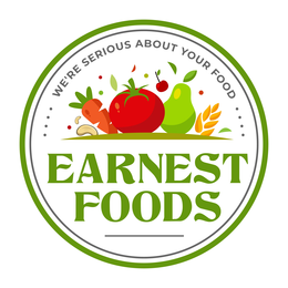 WE'RE SERIOUS ABOUT YOUR FOOD EARNEST FOODS trademark