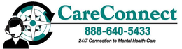 CARECONNECT 888-640-5433 24/7 CONNECTION TO MENTAL HEALTH CARE trademark