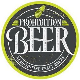 PROHIBITION BEER HARD-TO-FIND CRAFT BREWS trademark