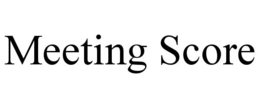 MEETING SCORE trademark