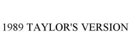 1989 TAYLOR'S VERSION trademark