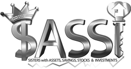 SASSI SISTERS WITH ASSETS SAVINGS STOCKS & INVESTMENTS trademark