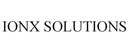 IONX SOLUTIONS trademark