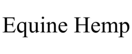 EQUINE HEMP trademark