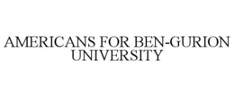 AMERICANS FOR BEN-GURION UNIVERSITY trademark