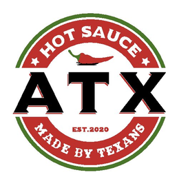 HOT SAUCE ATX EST. 2020 MADE BY TEXANS trademark