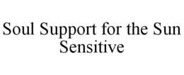 SOUL SUPPORT FOR THE SUN SENSITIVE trademark