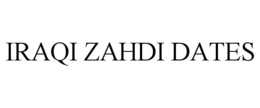 IRAQI ZAHDI DATES trademark