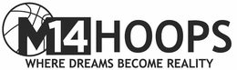 M14HOOPS WHERE DREAMS BECOME REALITY trademark