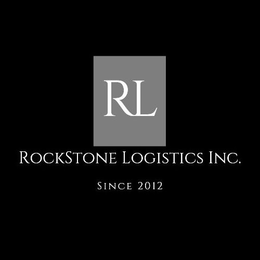 RL ROCKSTONE LOGISTICS INC. SINCE 2012 trademark