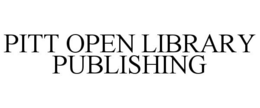 PITT OPEN LIBRARY PUBLISHING trademark