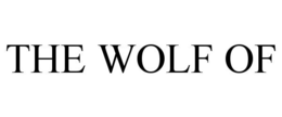 THE WOLF OF trademark