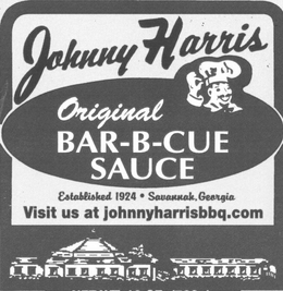 JOHNNY HARRIS ORIGINAL BAR-B-CUE SAUCE ESTABLISHED 1924 SAVANNAH GEORGIA VISIT US AT WWW.JOHNNYHARRISBBQ.COM trademark