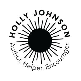 HOLLY JOHNSON. AUTHOR. HELPER. ENCOURAGER. trademark