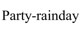 PARTY-RAINDAY trademark