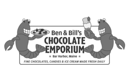 BEN & BILL'S CHOCOLATE EMPORIUM BAR HARBOR, MAINE FINE CHOCOLATES, CANDIES & ICE CREAM MADE FRESH DAILY trademark