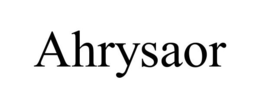 AHRYSAOR trademark