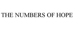 THE NUMBERS OF HOPE trademark