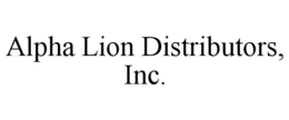 ALPHA LION DISTRIBUTORS, INC. trademark
