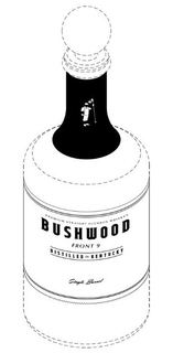 PREMIUM STRAIGHT BOURBON WHISKEY BUSHWOOD FRONT 9 DISTILLED IN KENTUCKY SINGLE BARREL trademark