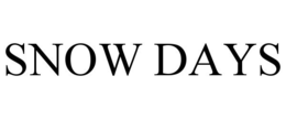 SNOW DAYS trademark
