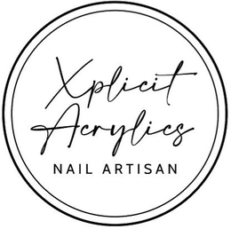 XPLICIT ACRYLICS NAIL ARTISAN trademark
