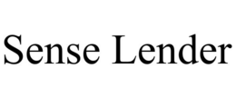 SENSE LENDER trademark