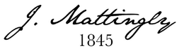 J. MATTINGLY 1845 trademark