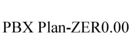 PBX PLAN-ZER0.00 trademark