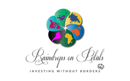 RAINDROPS ON PETALS INVESTING WITHOUT BORDERS trademark