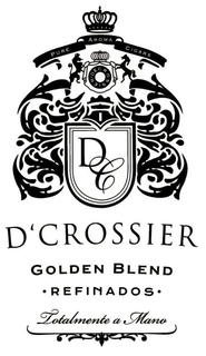PURE AROMA CIGARS D'CROSSIER DC D'CROSSIER GOLDEN BLEND · REFINADOS · TOTALMENTE A MANO trademark