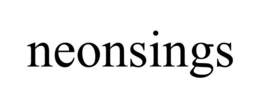 NEONSINGS trademark