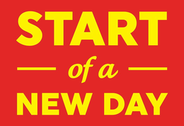 START OF A NEW DAY trademark