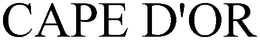 CAPE D'OR trademark