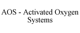 AOS - ACTIVATED OXYGEN SYSTEMS trademark