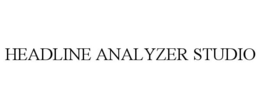 HEADLINE ANALYZER STUDIO trademark