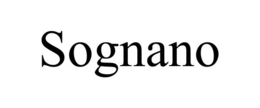 SOGNANO trademark