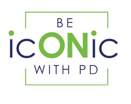 BE ICONIC WITH PD trademark