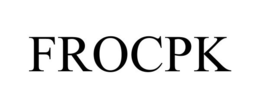FROCPK trademark