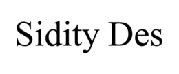 SIDITY DES trademark