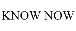 KNOW NOW trademark