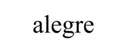 ALEGRE trademark