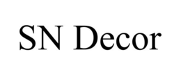 SN DECOR trademark