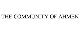 THE COMMUNITY OF AHMEN trademark