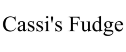 CASSI'S FUDGE trademark