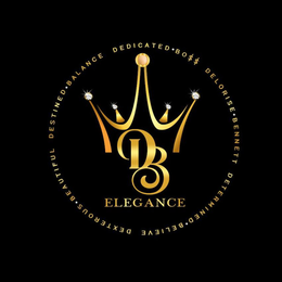 DB ELEGANCE DELORISE BENNETT DETERMINED BELIEVE DEXTEROUS BEAUTIFUL DESTINED BALANCE DEDICATED BOSS trademark