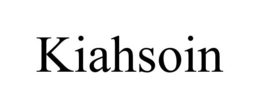 KIAHSOIN trademark