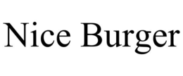 NICE BURGER trademark