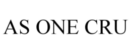 AS ONE CRU trademark